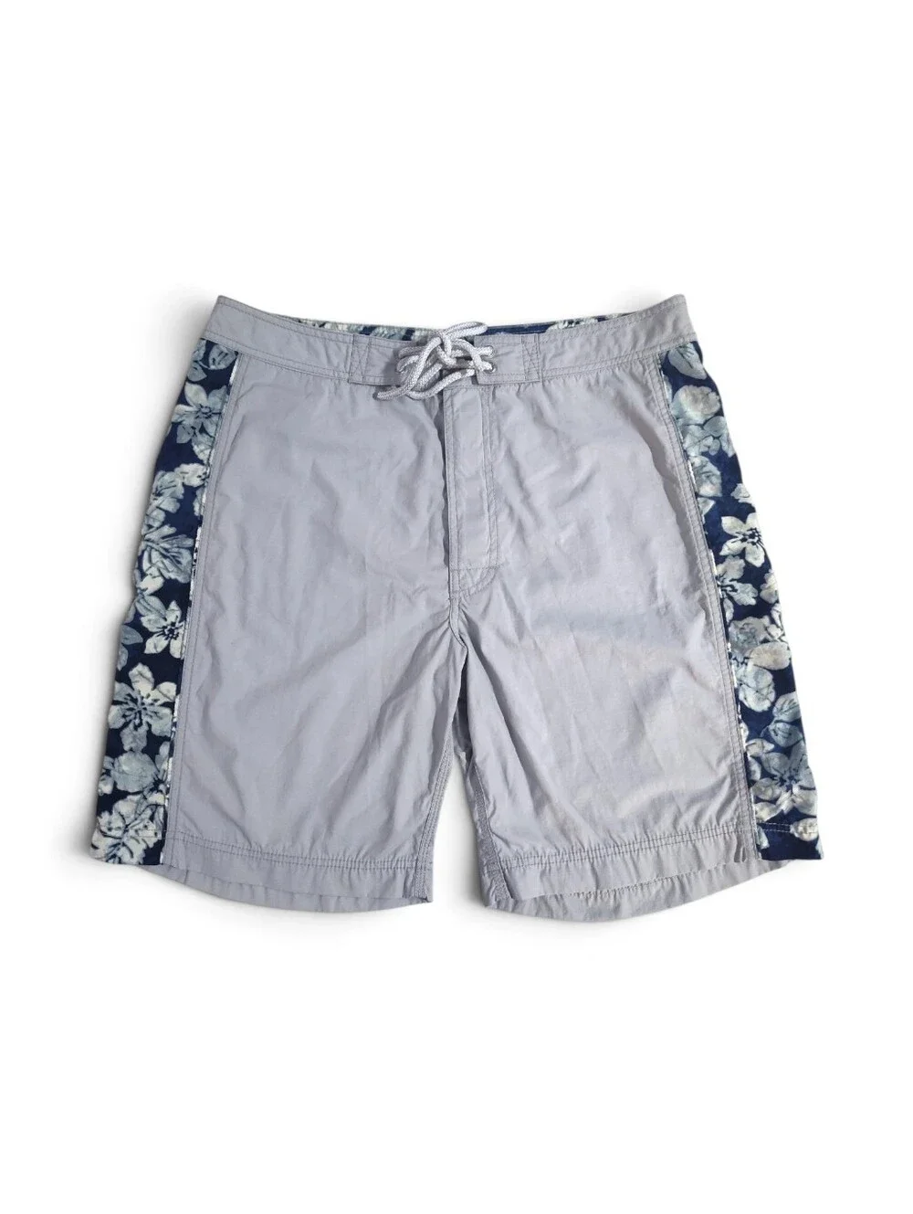 Vintage Banana Republic Board Shorts Mens 34 - Grey/Blue - Swim Trunks Summer